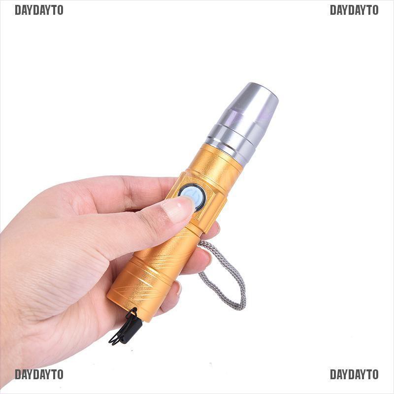 Đèn Pin LED UV 365nm 3 Chế Độ Kèm Sạc USB Tiện Dụng Chất Lượng Cao