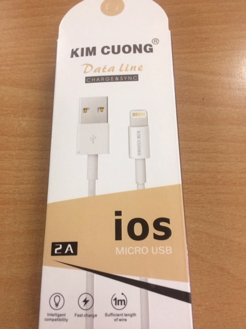 Cáp sạc nhanh 2A Kim Cương cho các dòng Iphone