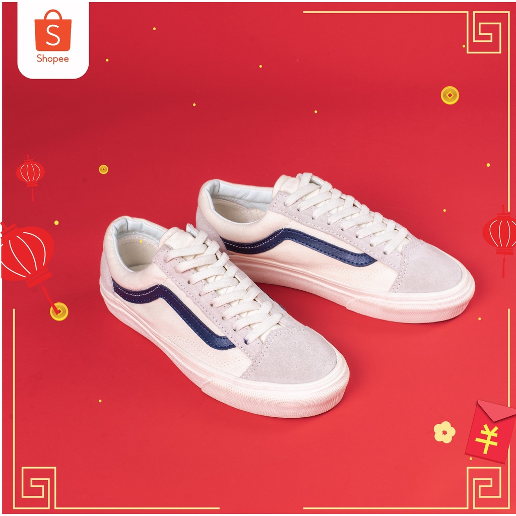 Giày Sneaker Nam, Giày Vans Chinh Hang Style 36 Navy cho nam nữ