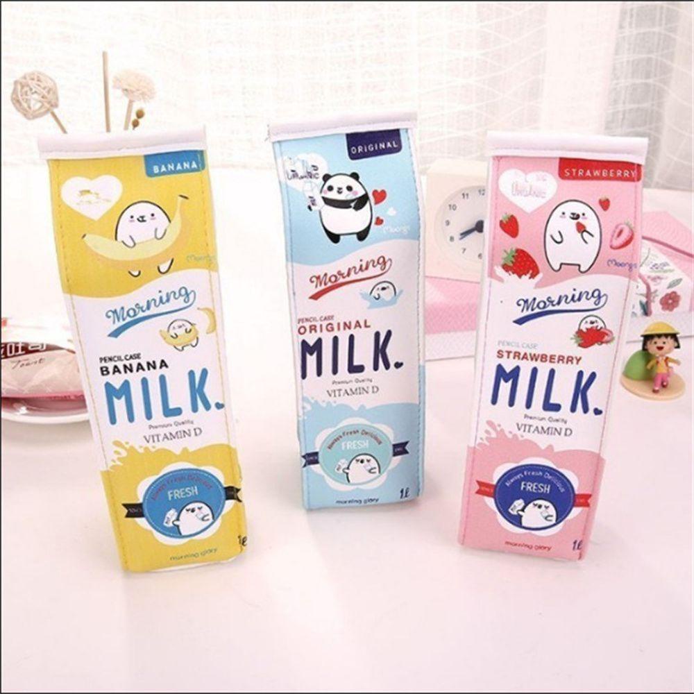 CHOOKEY Bóp Viết Da PU Hình Hộp Sữa Dễ Thương Cho Bé