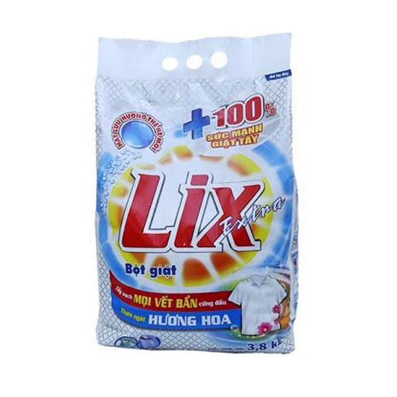 [Minhha] Bột giặt Lix Extra hương Hoa 6kg 85 21