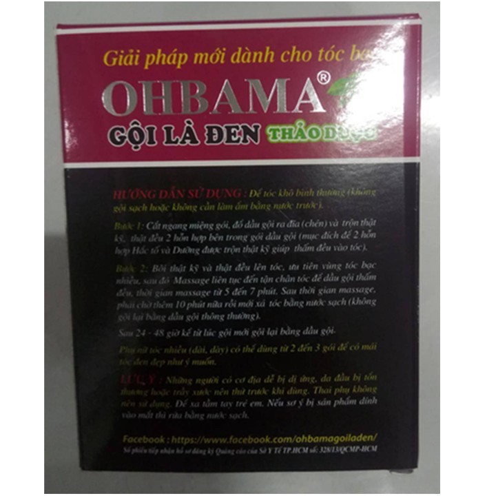 Mẫu mới ✅ [CHÍNH HÃNG] DẦU GỘI OHBAMA – GỘI LÀ ĐEN THẢO DƯỢC | BigBuy360 - bigbuy360.vn