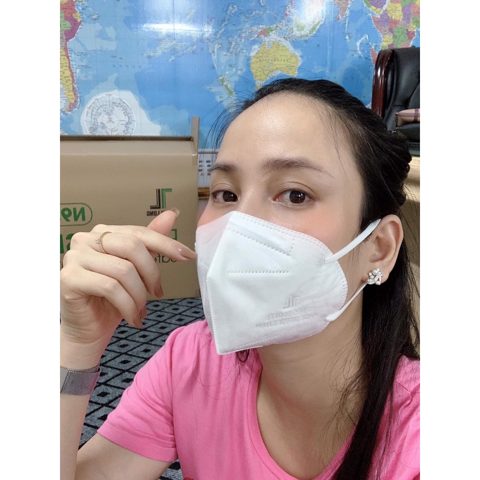 KHẨU TRANG N95 PROMASK 5 LỚP THỊNH LONG - CÓ VAN - HỘP 20 CÁI MÀU TRẮNG