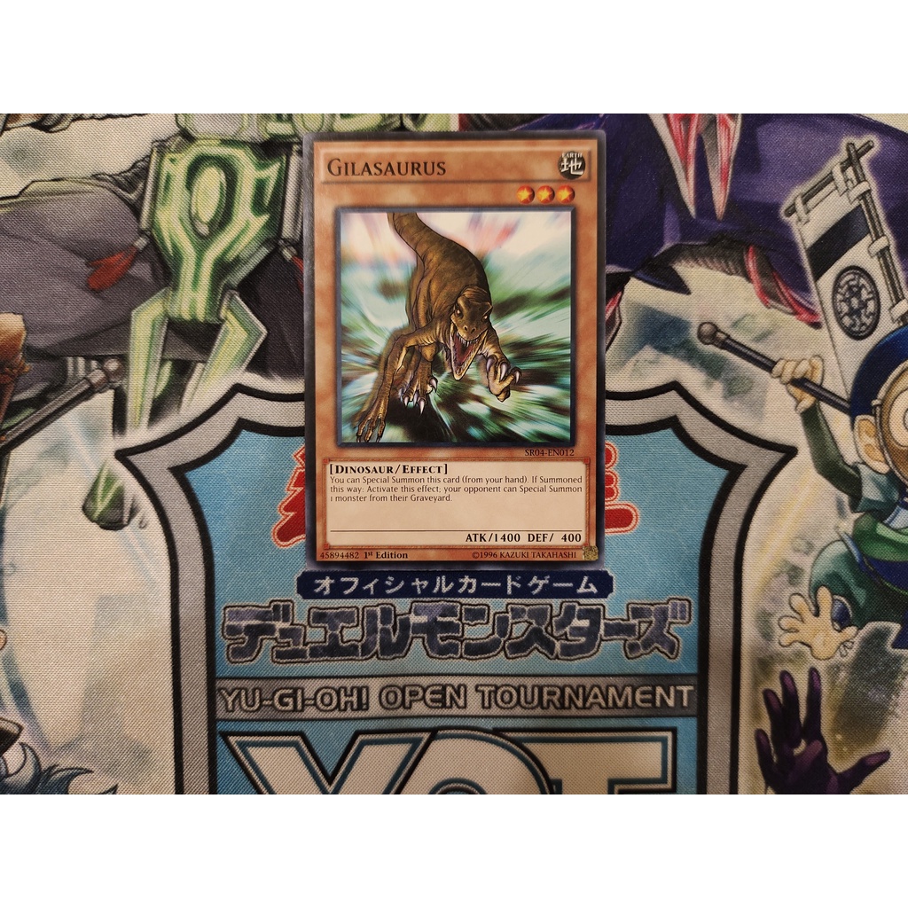 Thẻ bài Yugioh chính hãng Gilasaurus - SR04-EN012 - Common 1st Edition