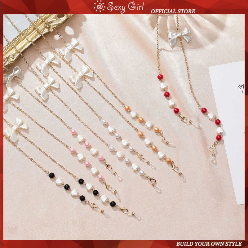 Dây Xích Gắn Mắt Kính Bằng Kim Loại Hình Ngôi Sao Năm Cánh Chống Trượt Quyến Rũ Chất Lượng Cao Hàn Quốc Cho Nữ