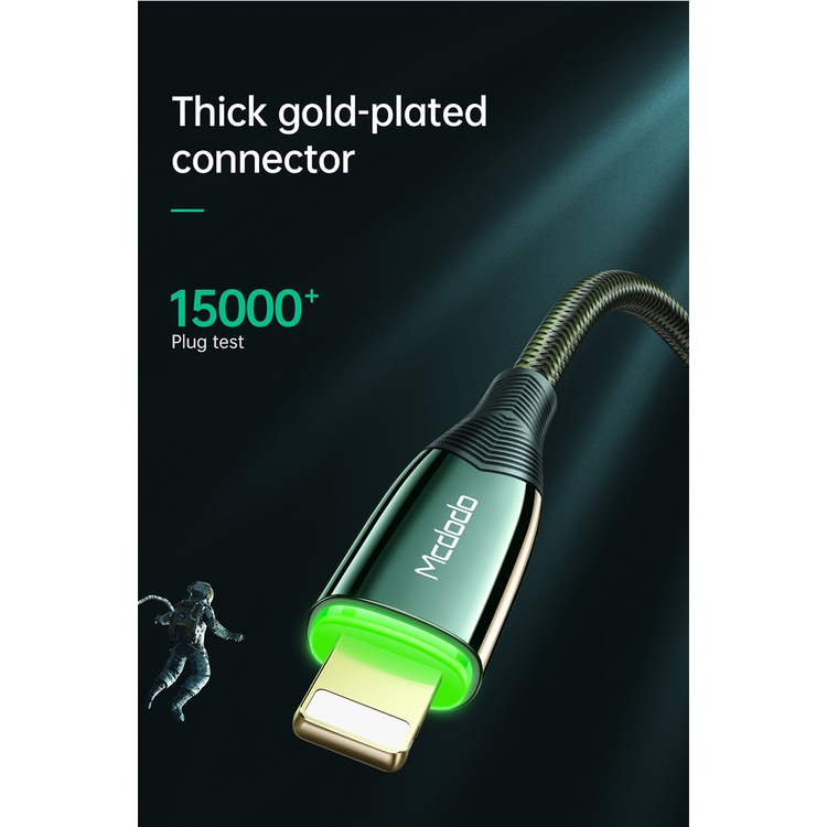 Mcdodo Dây Cáp Sạc Nhanh L Tự Động Ngắt Kết Nối for táo 13 12 11 pro max xs 8 7 plus 6s CA-806