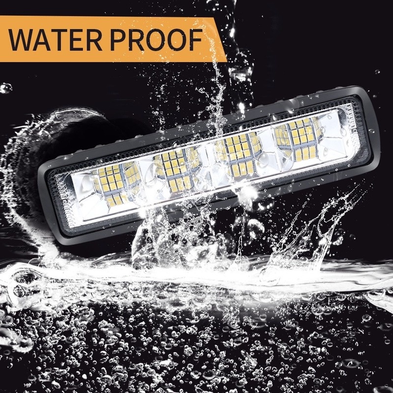 1 Thanh Đèn LED 72W 12V-60V 4x4 24 Bóng Cho Xe Hơi