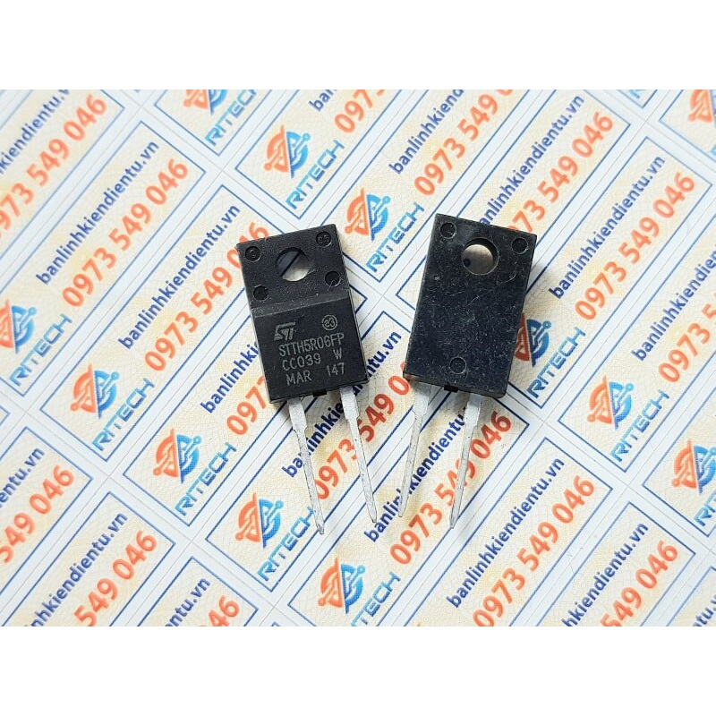 [Combo 3 chiếc] STTH5R06FP Diode Ultrafast 5A/600V TO-220FPAC