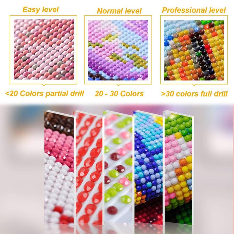 Búp bê Nhật Bản sơn kim cương 5D kích thước 30X40cm trang trí nhà