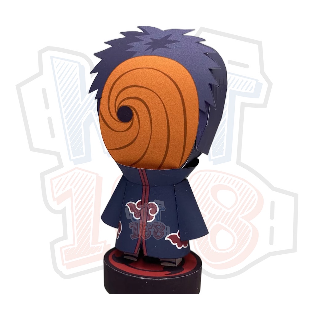 Mô hình giấy Anime Chibi Tobi - Naruto + kit hộp trang trí