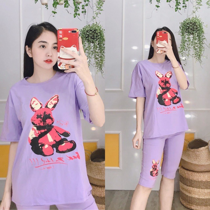 [ THUN COTTON ] Đồ bộ nữ thỏ xịn xò