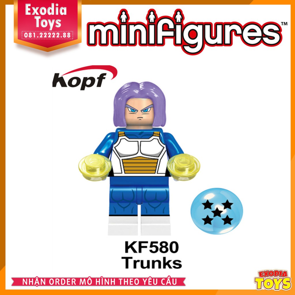 Xếp hình Minifigure nhân vật truyện manga Dragon Ball : 7 viên ngọc rồng - Đồ Chơi Lắp Ghép Sáng Tạo - KOPF KF6048