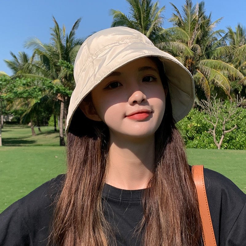 Mũ Xô Có Dây Rút Phong Cách Hàn Quốc Chống Nắng Mau Khô