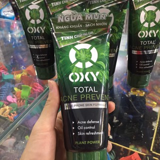 SỮA RỬA MẶT OXY TOTAL ACNE PREVENT NGỪA MỤN KHÁNG KHUẨN SẠCH NHỜN 100G