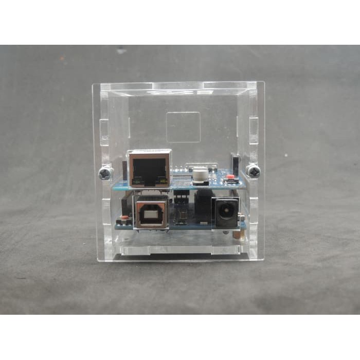 Hộp Acrylic Đựng Arduino Uno R3 + Ethernet Shield W5100 + Đầu Ra