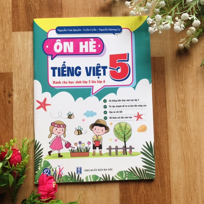 Sách - Combo Ôn Hè Toán và Tiếng Việt 5-Dành cho học sinh lớp 5 -6 2 cuốn)