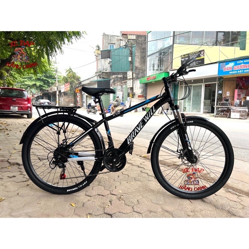 Chắn bùn xe đạp địa hình dài lắp xe vành 26inch bằng thép tặng kèm ốc + tanh nẹp