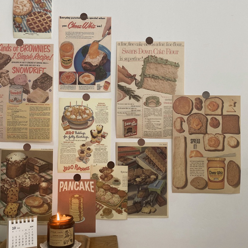 Áp phích/ Miếng dán tường trang trí phong cách vintage sáng tạo