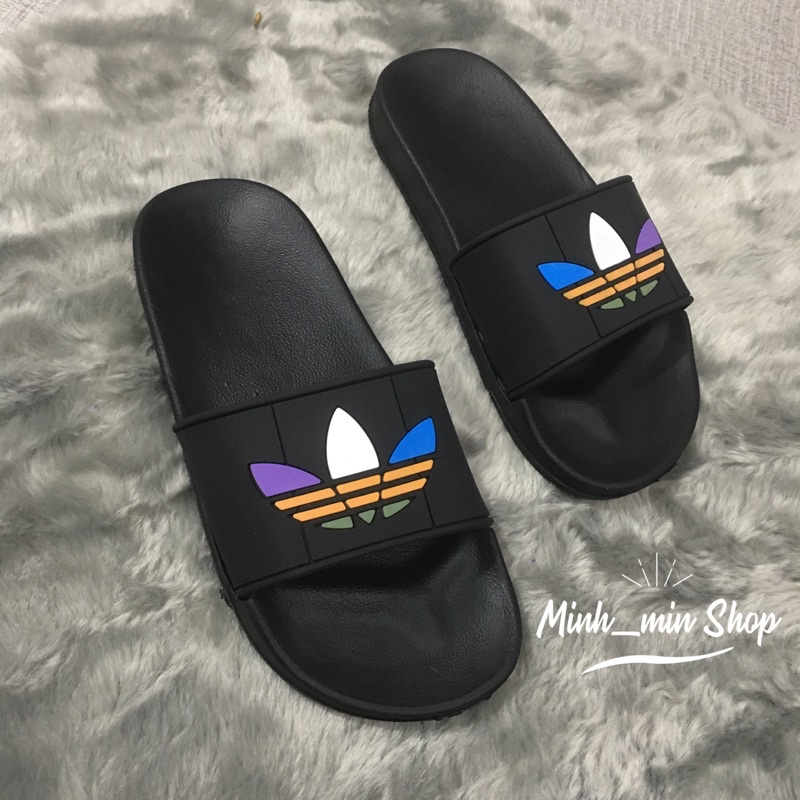 Dép Quai Ngang In Hình Ba Lá Sắc Nét, Dép Quai Ngang Nam Nữ Thời Trang