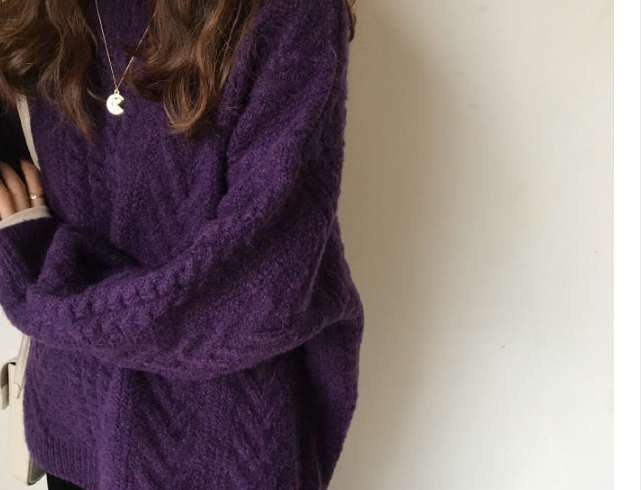 Áo Sweater dày kiểu chui đầu dáng rộng kiểu retro xinh xắn cho nữ | BigBuy360 - bigbuy360.vn