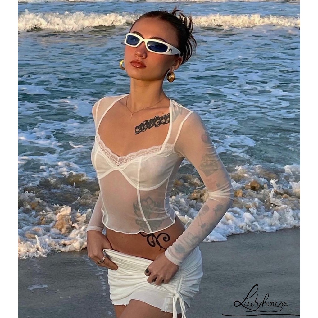 Chân Váy Ngắn Phối Dây Rút Màu Sắc Thời Trang Mùa Hè Cho Nữ