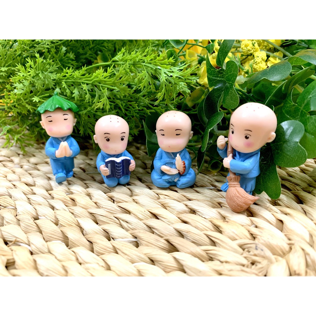 Bộ 4 tượng chú tiểu Trí Tuệ ( Hình Thật - Video Thật ) | BigBuy360 - bigbuy360.vn