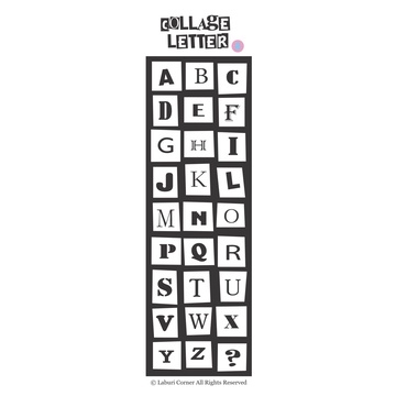 STICKER CHỮ COLLAGE LETTER 8 phân loại 🎱