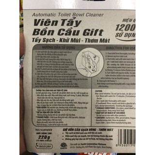 VIÊN TẨY BỒN CẦU GIFT ( VỈ 4 VIÊN)