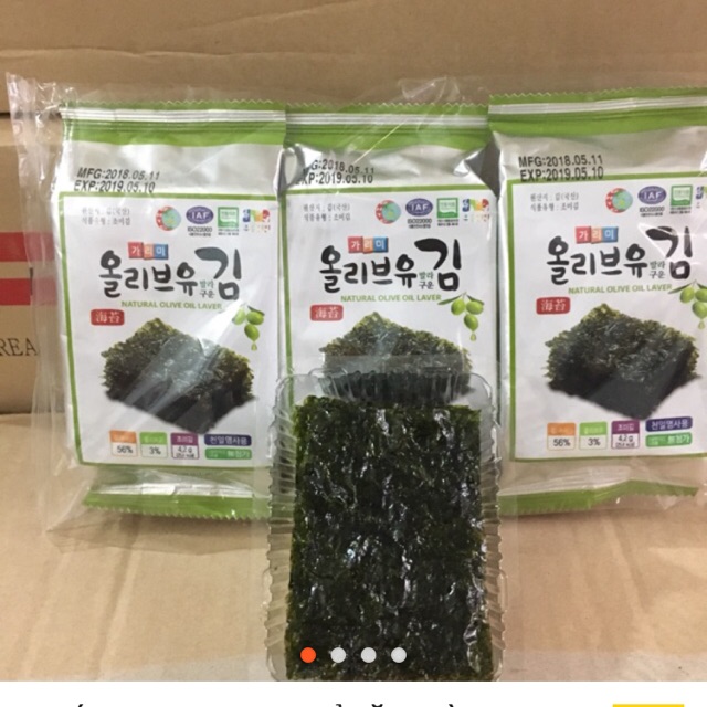 1 thùng 24 Lốc ( lốc 3 gói) Rong Biển ăn liền Hàn Quốc