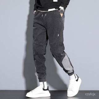 Mùa Xuân Quần Jean Nam Dạo Phố Rời Hip-Hop Quần Legging Khâu Hậu Cung Quần Áo Thường Ngày Quần
