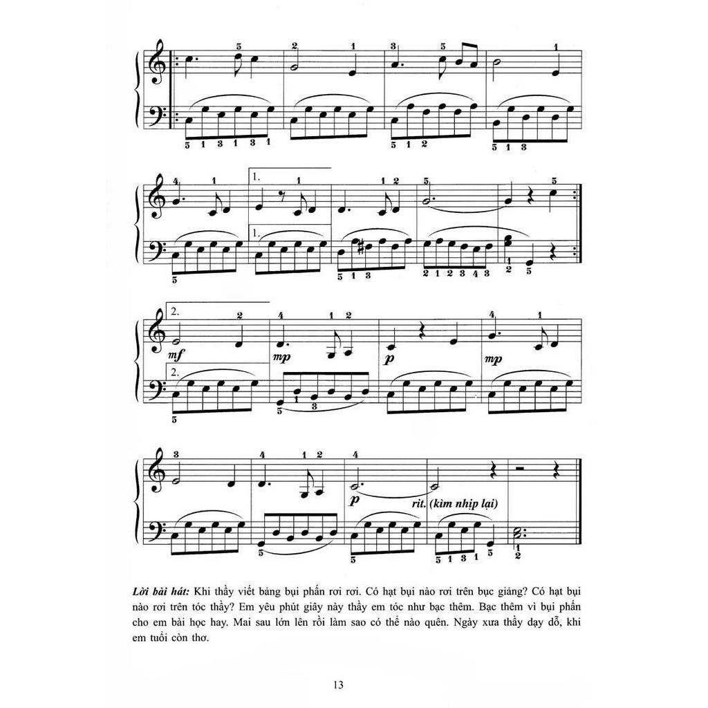 Sách Piano Cho Thiếu Nhi - 220 Tiểu Phẩm Nổi Tiếng - Tập 4