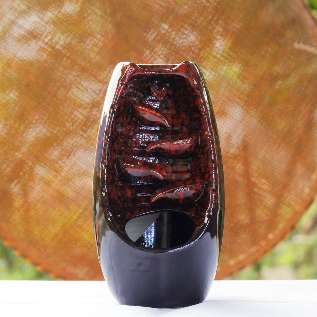 Thác khói trầm hương, thác khói đối lưu chất liệu gốm tráng men cao cấp