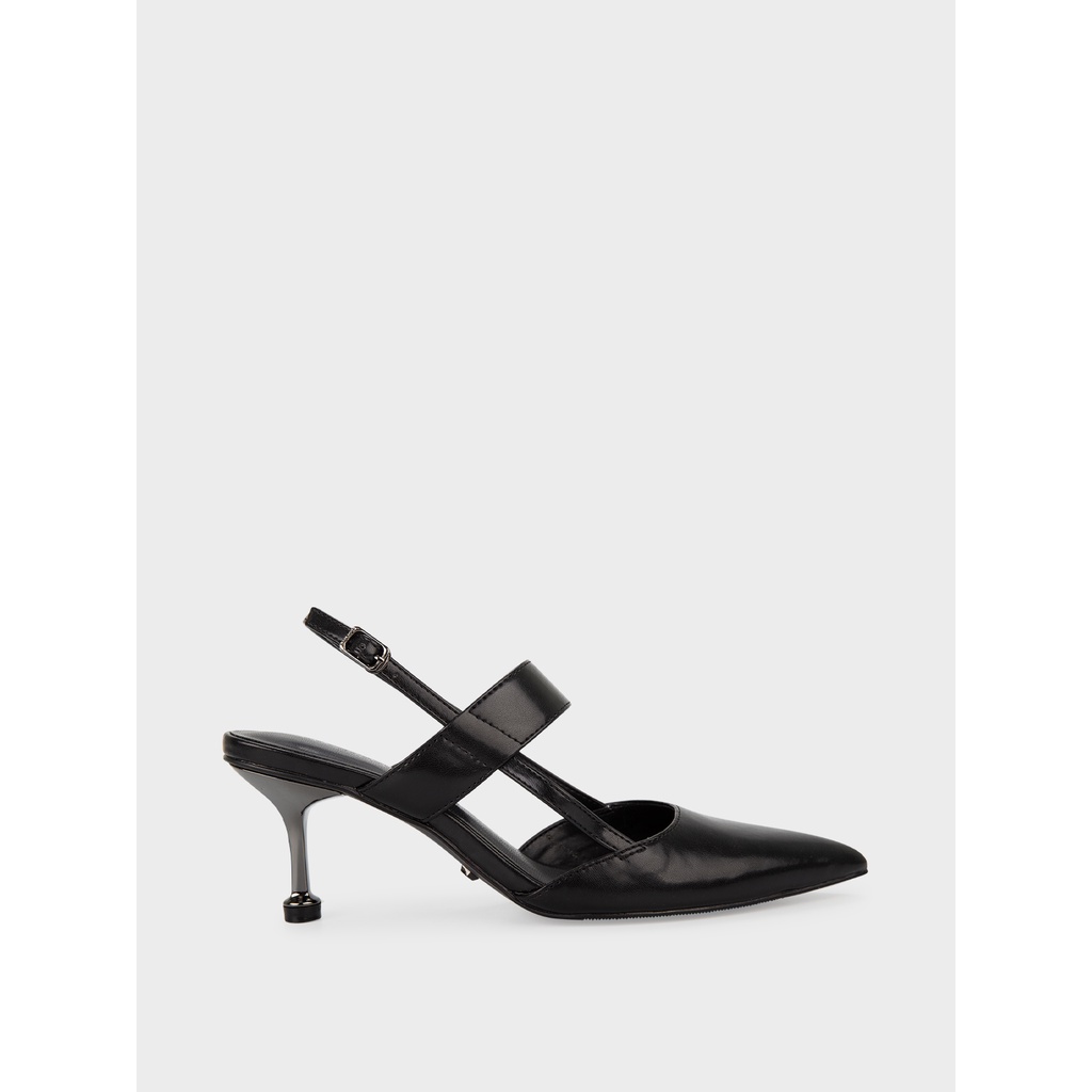 Giày Sandal cao gót nhọn nữ mạ ánh bạc Sablanca SN0158