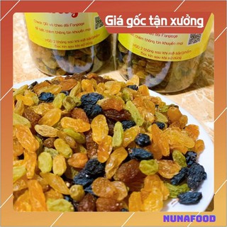 1kg nho khô mix 5 màu hữu cơ cao cấp NuNAFoods