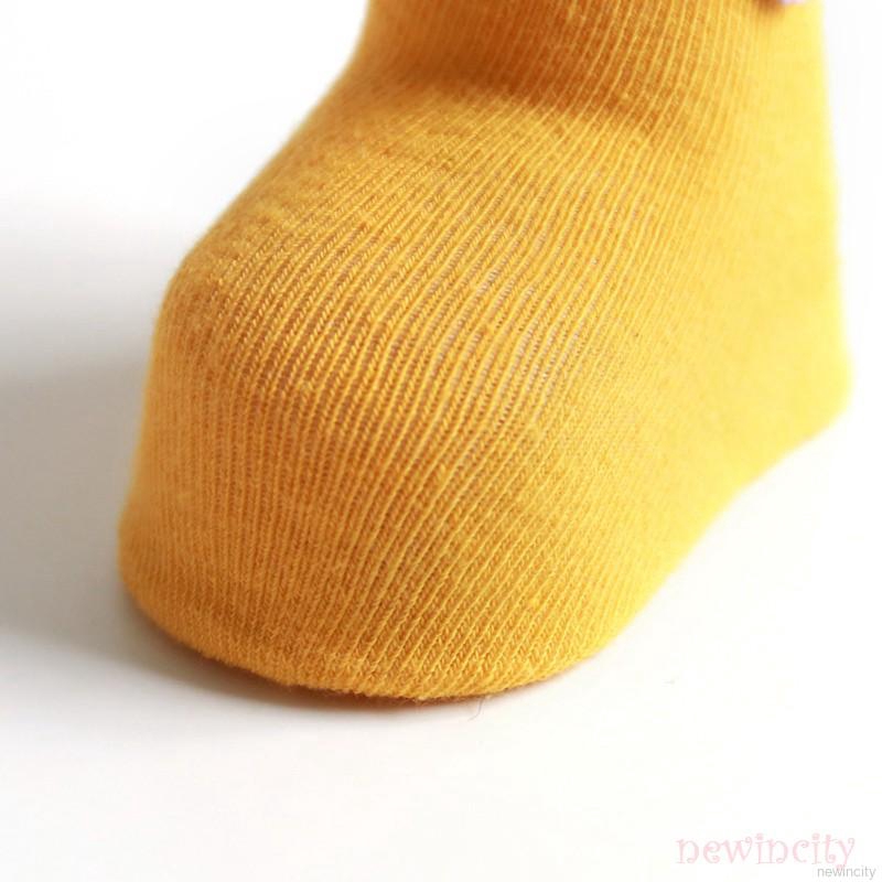 Vớ mềm chống trượt thiết kế thêu hình hoa phong cách Hàn thời trang xinh xắn cho bé gái