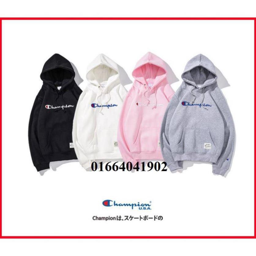 ( Chào đông ) -Áo Hoodie Champion, Áo Champion Full Tag Túi Như Real 4.0 > * 2021