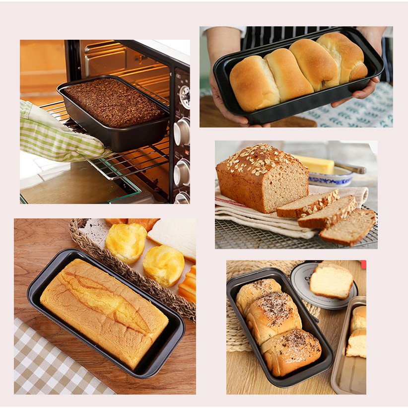 Khuôn Loaf Đúc Hình Chữ Nhật Chống Dính Làm Bánh Mì