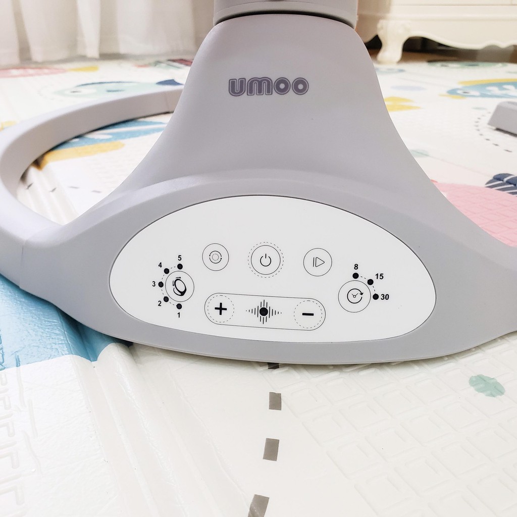 Nôi rung điện tự động rảnh tay chính hãng Umoo bản nâng cấp 2022 | Ghế rung điện cho bé