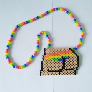 Vòng kandi perler mông cầu vồng - phụ kiện rave edm festival raver kandi perler DJ