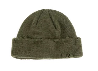 Mũ len beanie rách
