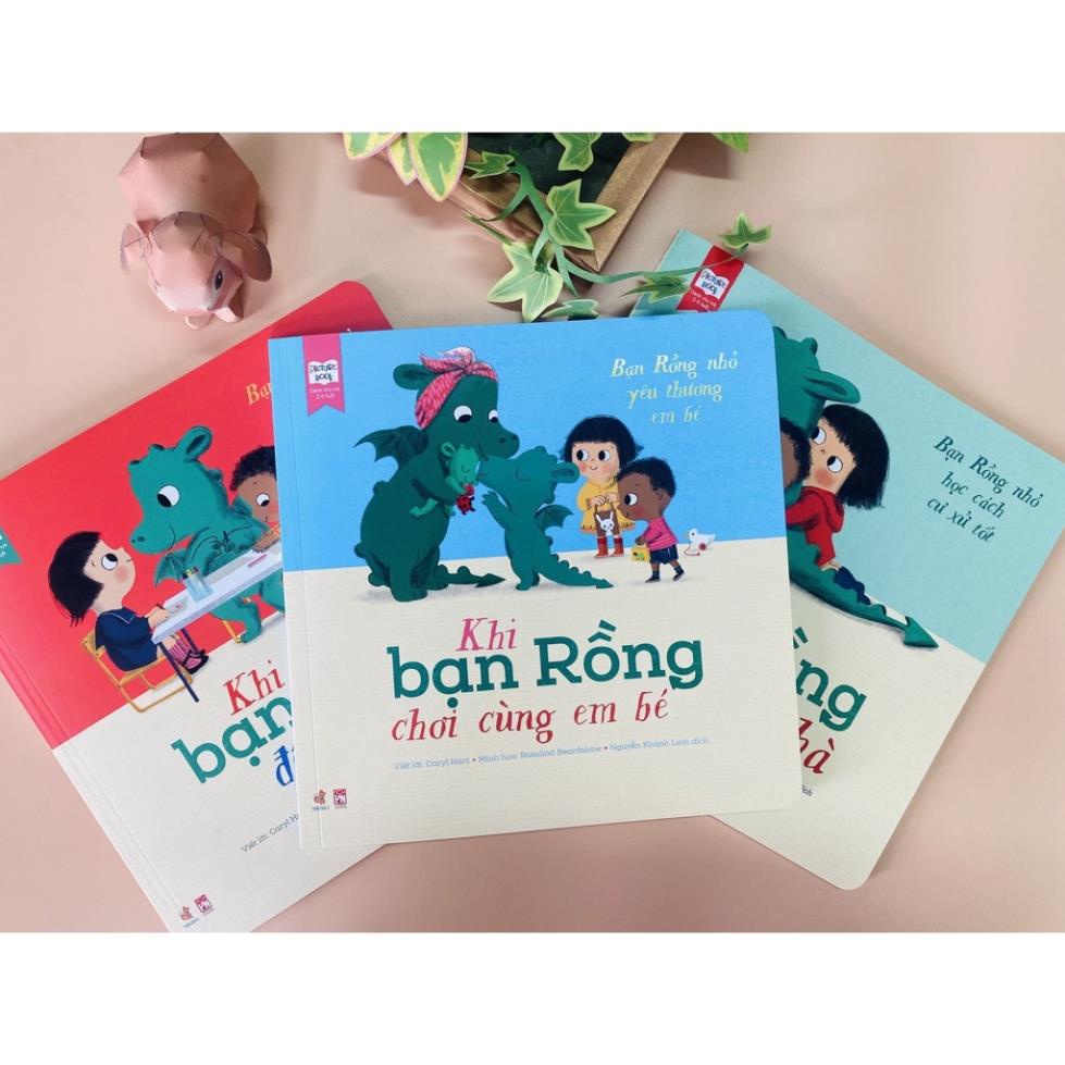 Bộ 3 Quyển Sách Kỹ Năng - Bạn Rồng Học Cách Ứng Xử ( Picture Book 3-6 tuổi )