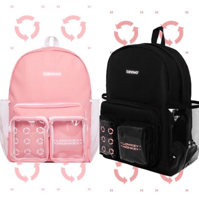 BALO UNISEX -BACKPACK PLASTIC BANAWA + ẢNH THẬT + GIẤY THƠM