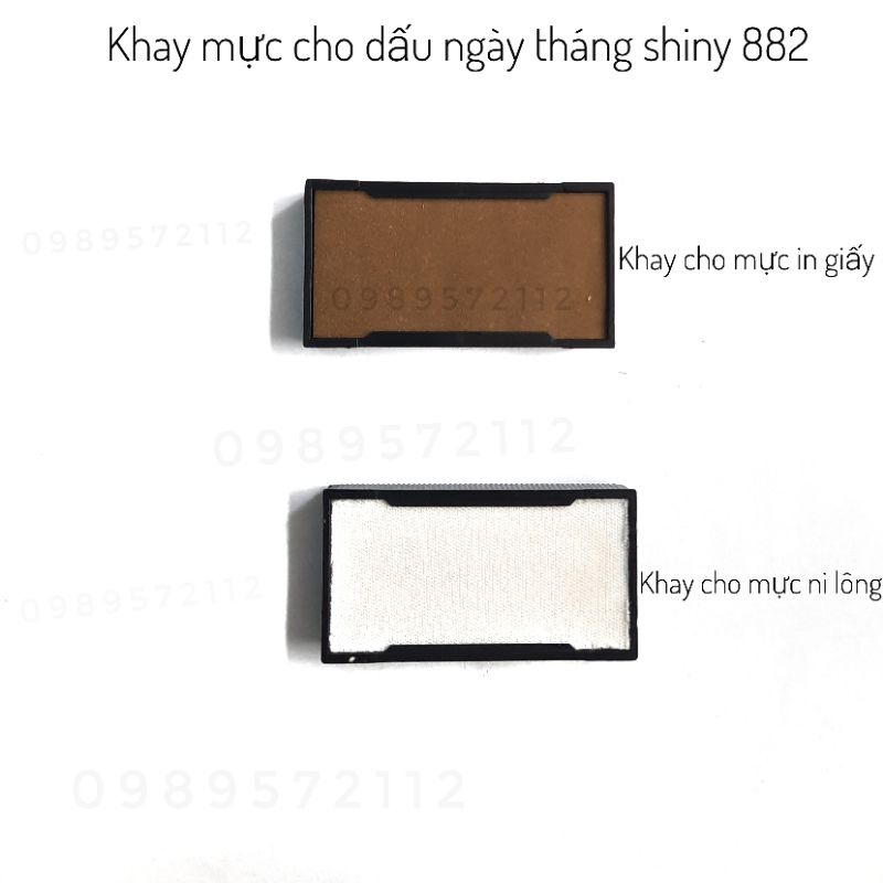 Khay mực-tăm bông mực cho dấu ngày-tháng-năm 882-883 shiny
