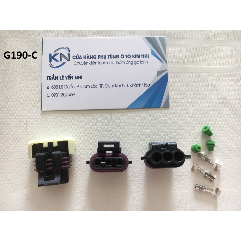 G190-Giắc cắm xe hơi dòng 1.5 mm có vỏ bọc 3 lỗ