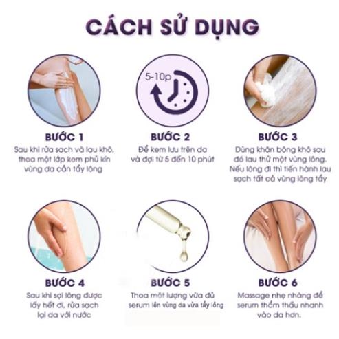 Kem Tẩy Lông CELIO 5ml Triệt Sạch Bất Chấp Các Loại Lông Dùng cho Vùng Bikini Nách Chân Tay Ngực an toàn cho da nhạy cảm