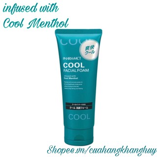 Sữa rửa mặt Pharmaact Cool 130 g dành cho nam (Sản phẩm nội địa Nhật Bản)
