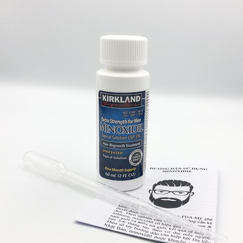 [DATE 08/2024] MINOXIDIL KIRKLAND 5% dung dịch mọc râu tóc