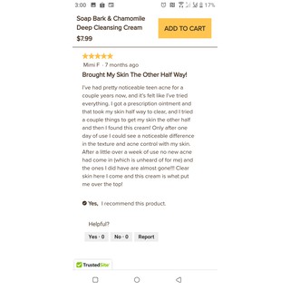 Sữa rửa mặt Burt's bees deep cleansing cream with soap bark & chamomile (mẫu mới)