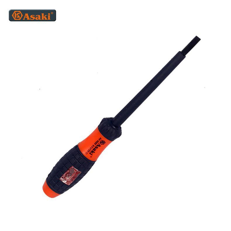 Tô vít kiêm bút thử điện 2 cạnh 4x75mm Asaki AK-9085