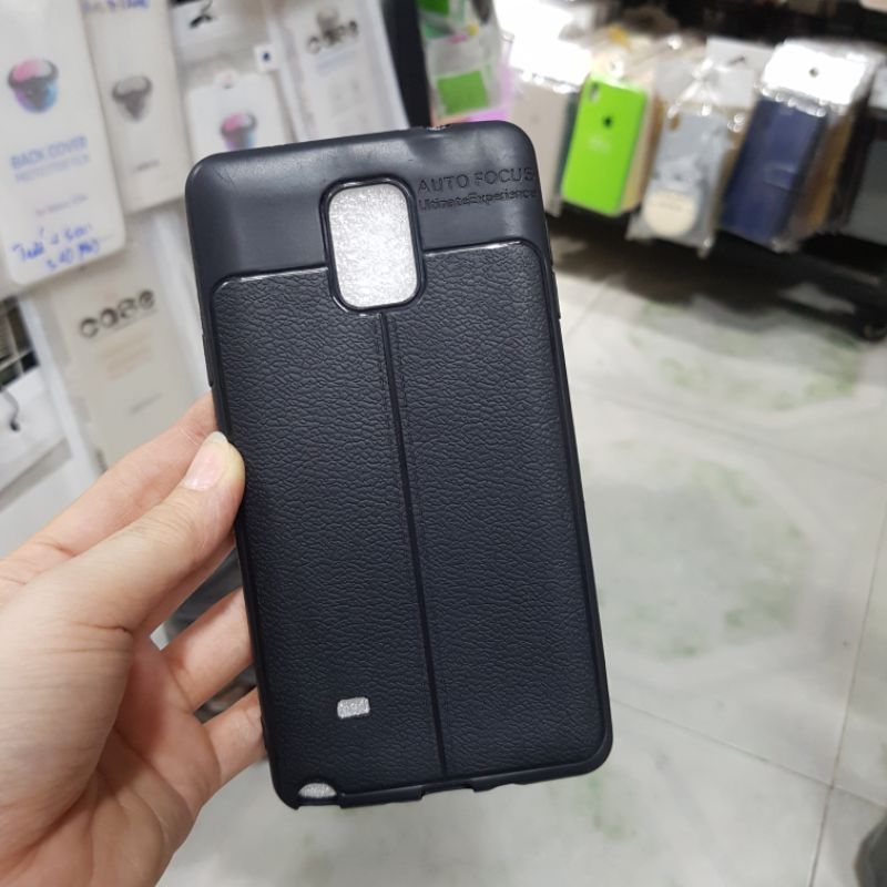 Ốp Samsung Note 3, Note 4,Note 5 dẻo kiểu da in logo